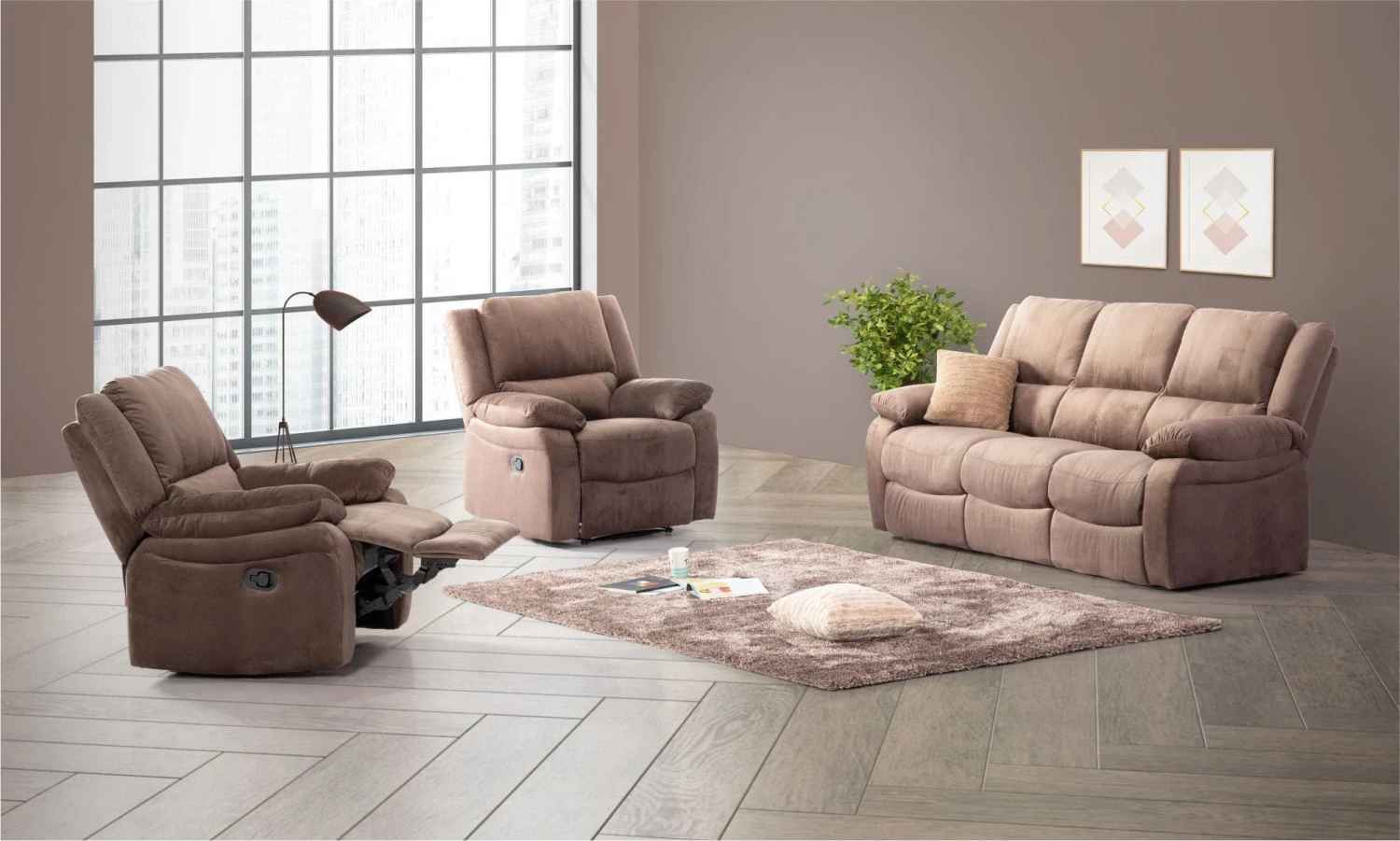 Murphy Recliner Set 3+1+1
