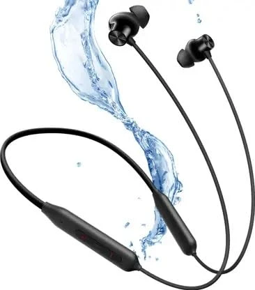 FD1 Bluetooth Wireless Neckband Earphones, Silicone, Magnetic Closure, Multi-Device Support,T60 Bullet Bluetooth (Black)