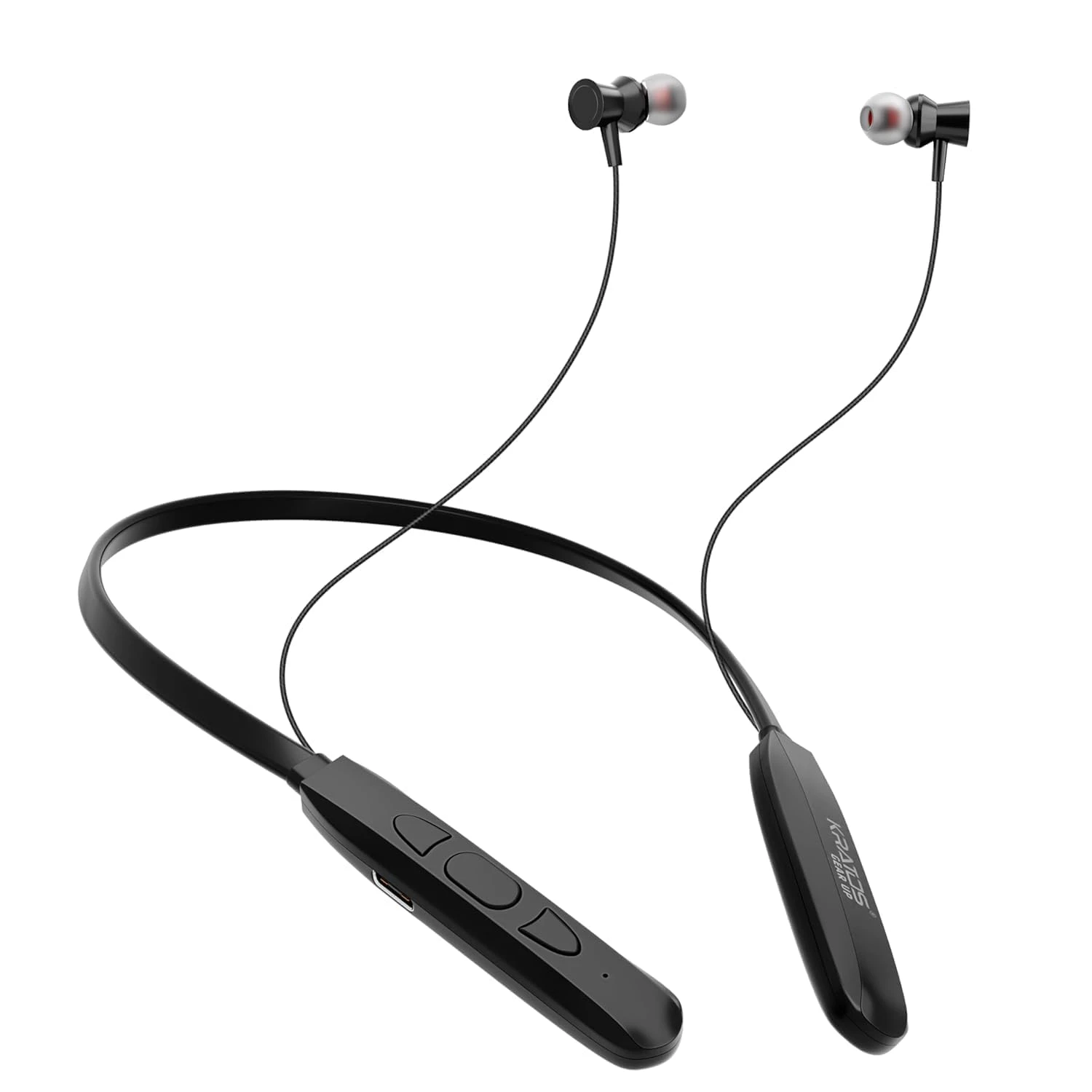 Kratos N1 Neckband Bluetooth Headphones with 30 Hours Playtime with 13mm Drivers, Rich Music Experience, Ty...