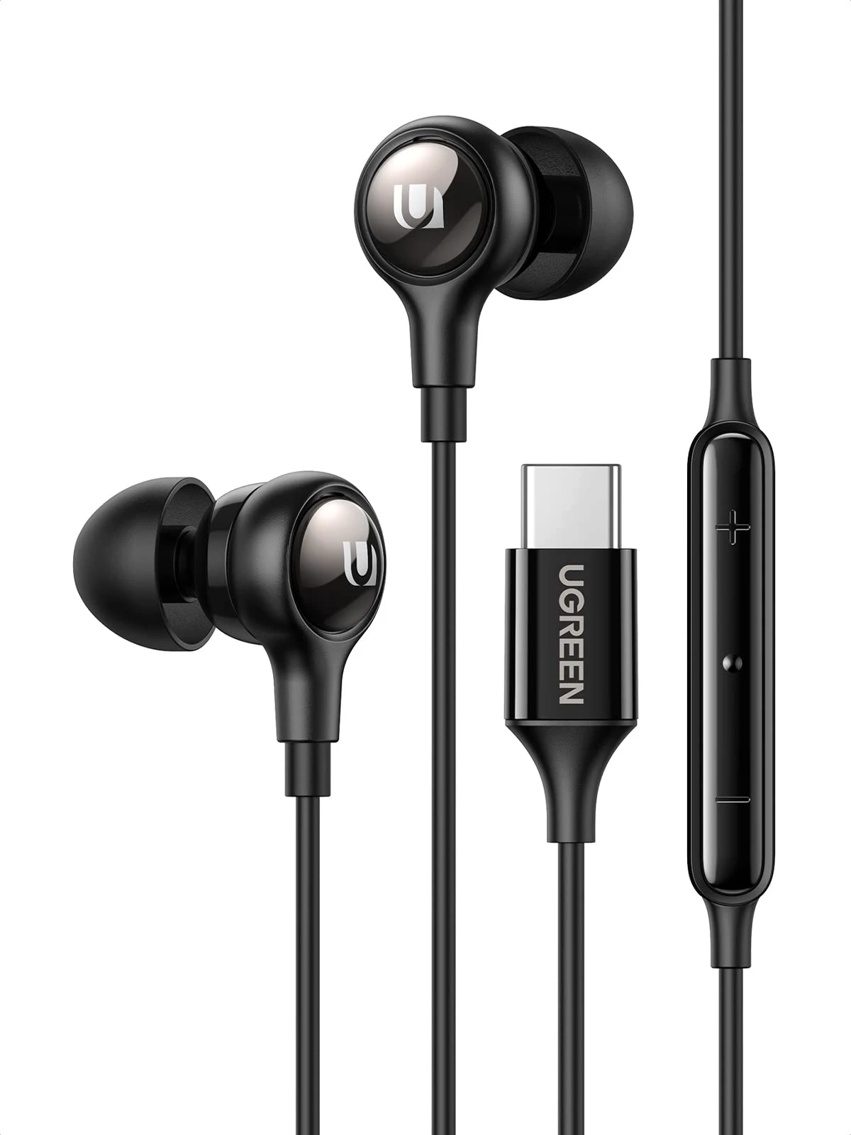 UGREEN USB C Earphones, Wired Headphones with Volume Control Noise Cancelling, HiFi Stereo Wired Earbuds Co...