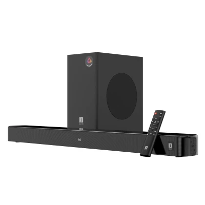 iBall Cinebar 100 220W Soundbar, 2.1 Channel, Deep Bass, 16.5 cm Subwoofer, AuralSphere Surround Audio, Qua...
