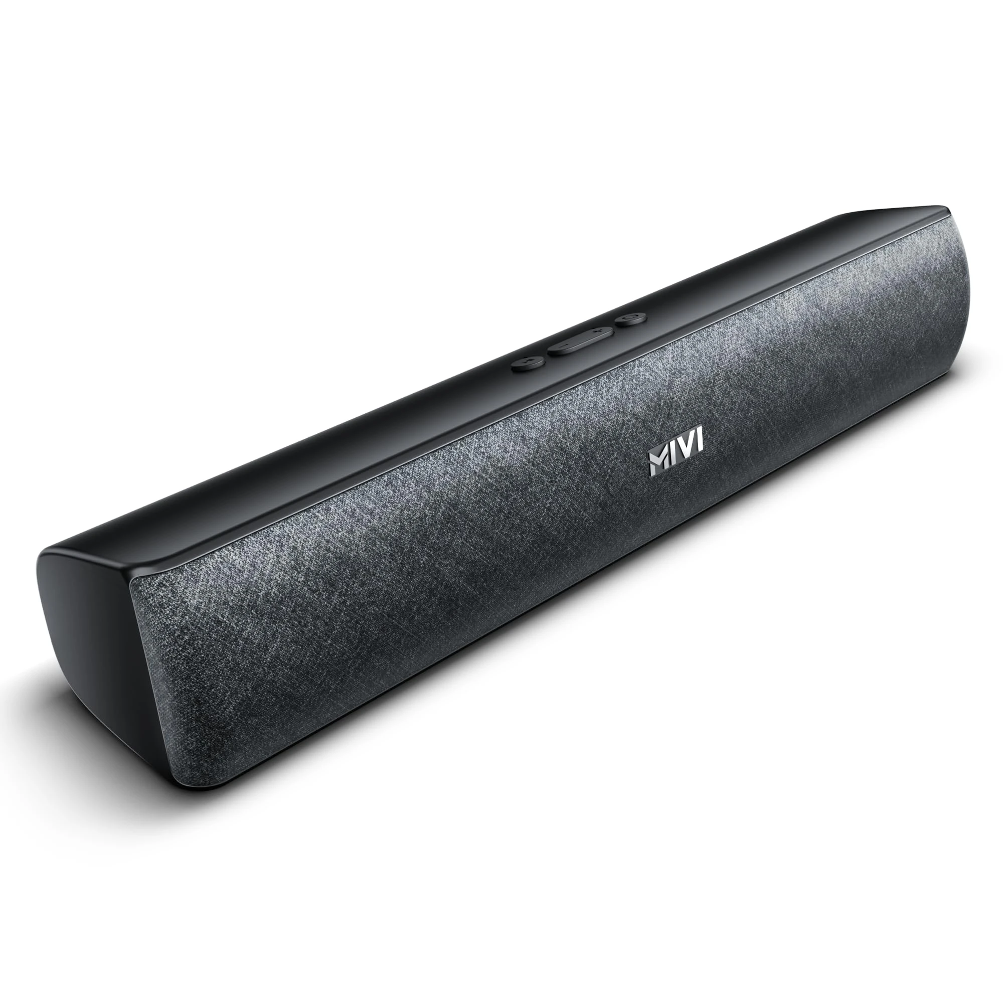 Mivi Fort Q18 Soundbar with 18W Bluetooth Speakers Soundbar, 2.0 Channel with 2 in-Built Full-Range Speakers, Multiple Inp...
