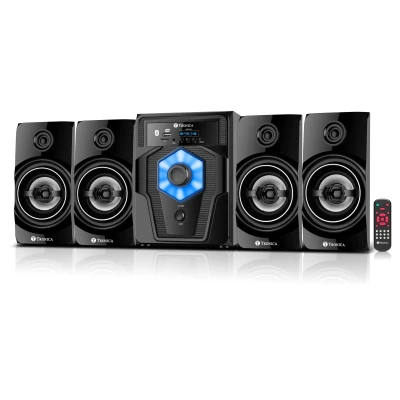 Moscow 40W 4.1 Bluetooth Home Theater System with Vivid Lights & Slim Remote (Plays FM/pendrive/Sd Card Reader/Aux/Mobile/...