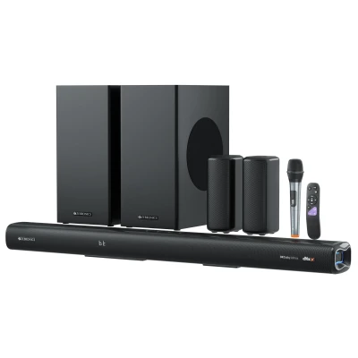 ZEBRONICS Juke BAR 9900 Soundbar, 725 Watts, DTS X, Dolby Atmos, 5.2.4 CH, 2X Wireless (Subwoofer & Satelli...