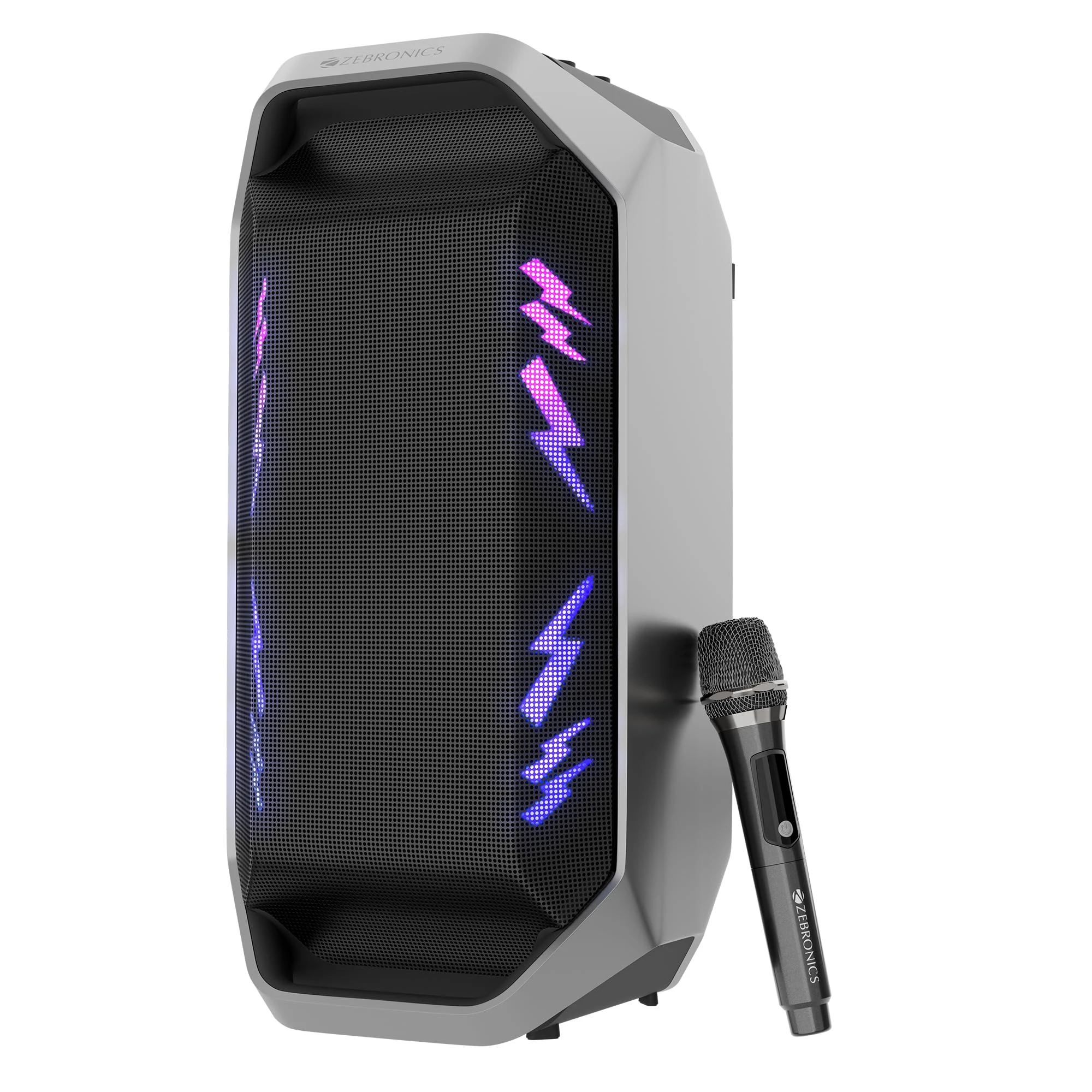 Zebronics 2026 Launch 110W Bluetooth Speaker, Up to 6Hrs Backup, 16.51cm Subwoofer, Dual 9.3cm Drivers, 7000mAh Battery, W...