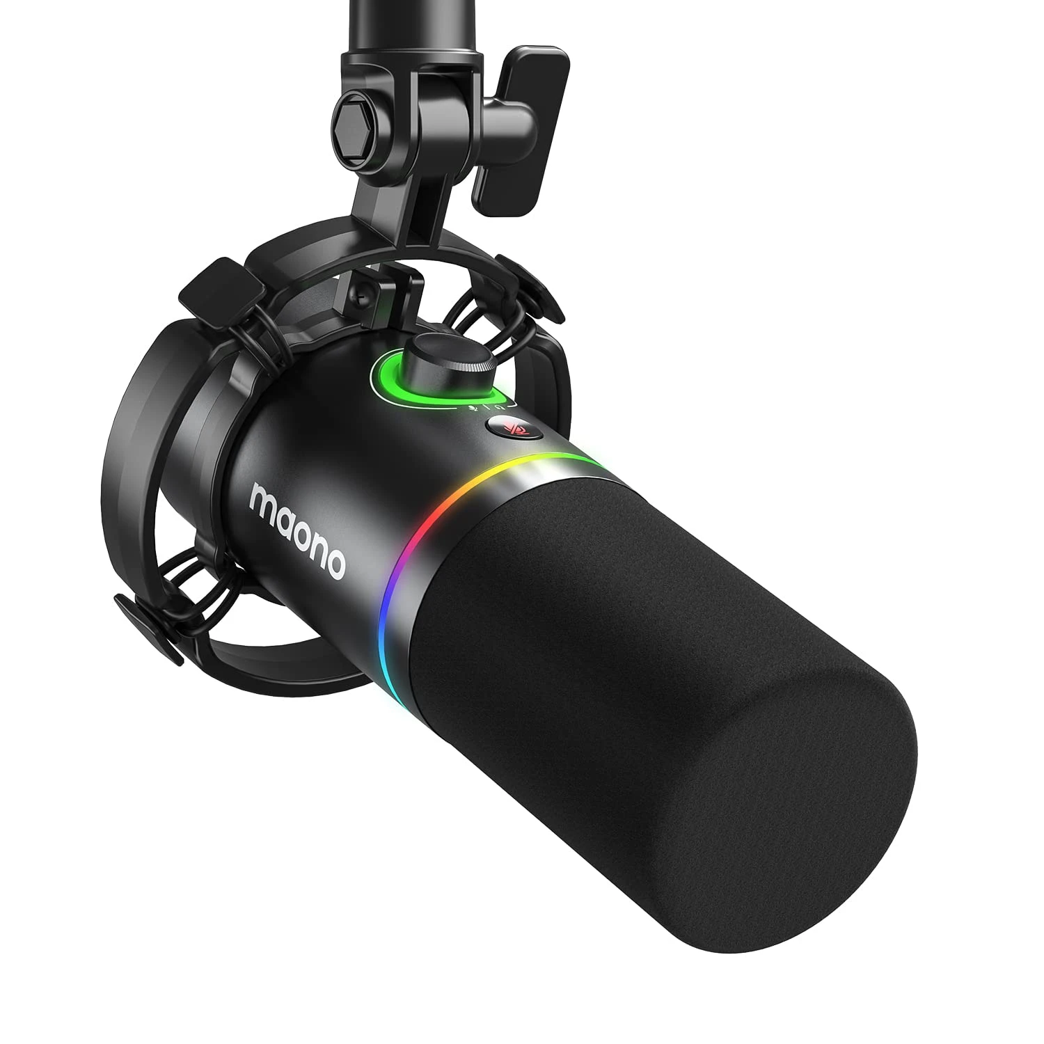 MAONO PD200X USB/XLR Dynamic Mic for Singing, PC, YouTube Recording. Professional Microphone with Programma...
