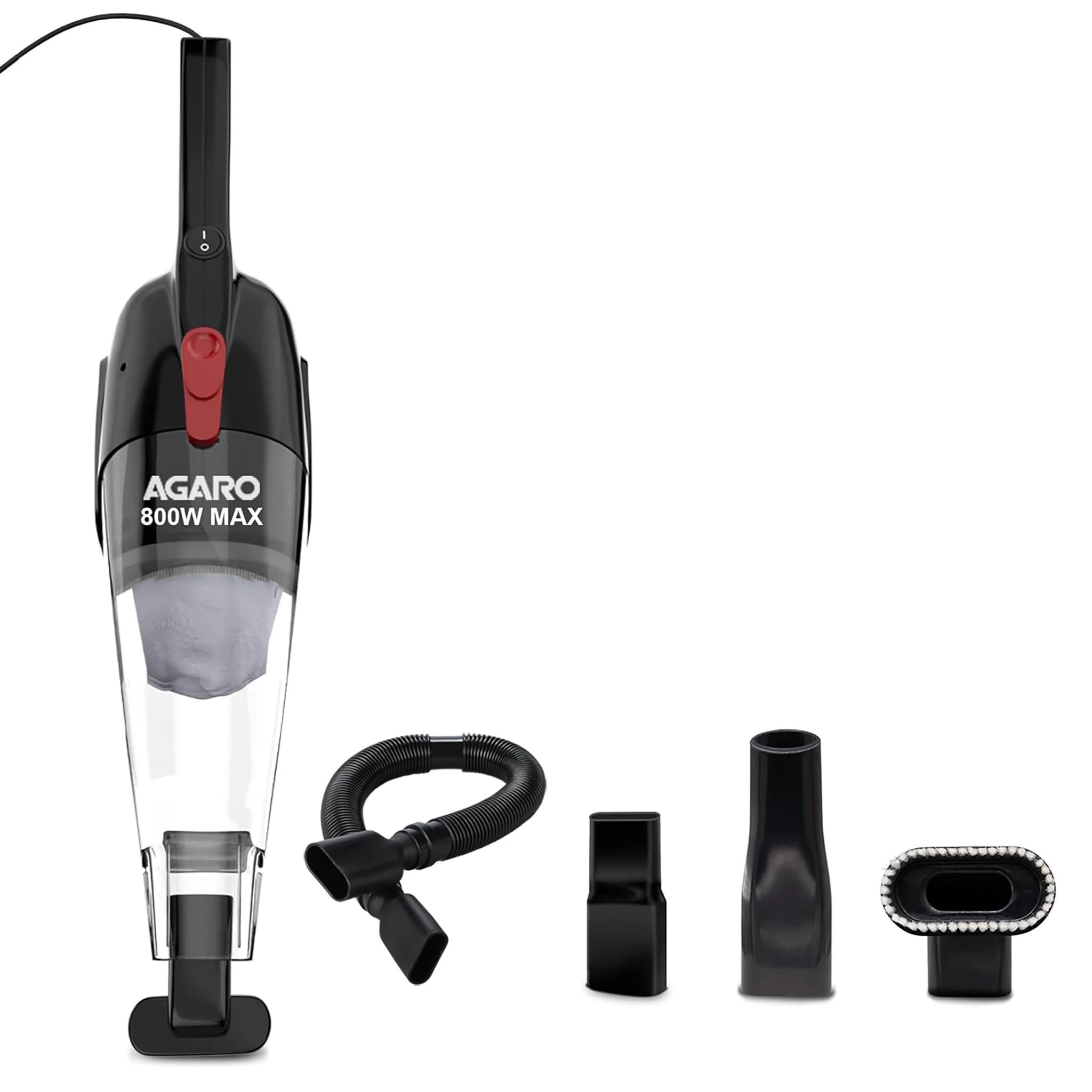 AGARO Regal 800 Watts Handheld Vacuum Cleaner, for Home Use, Dry Vacuuming, 6.5 kPa Suction Power, Lightweight, Lightweigh...