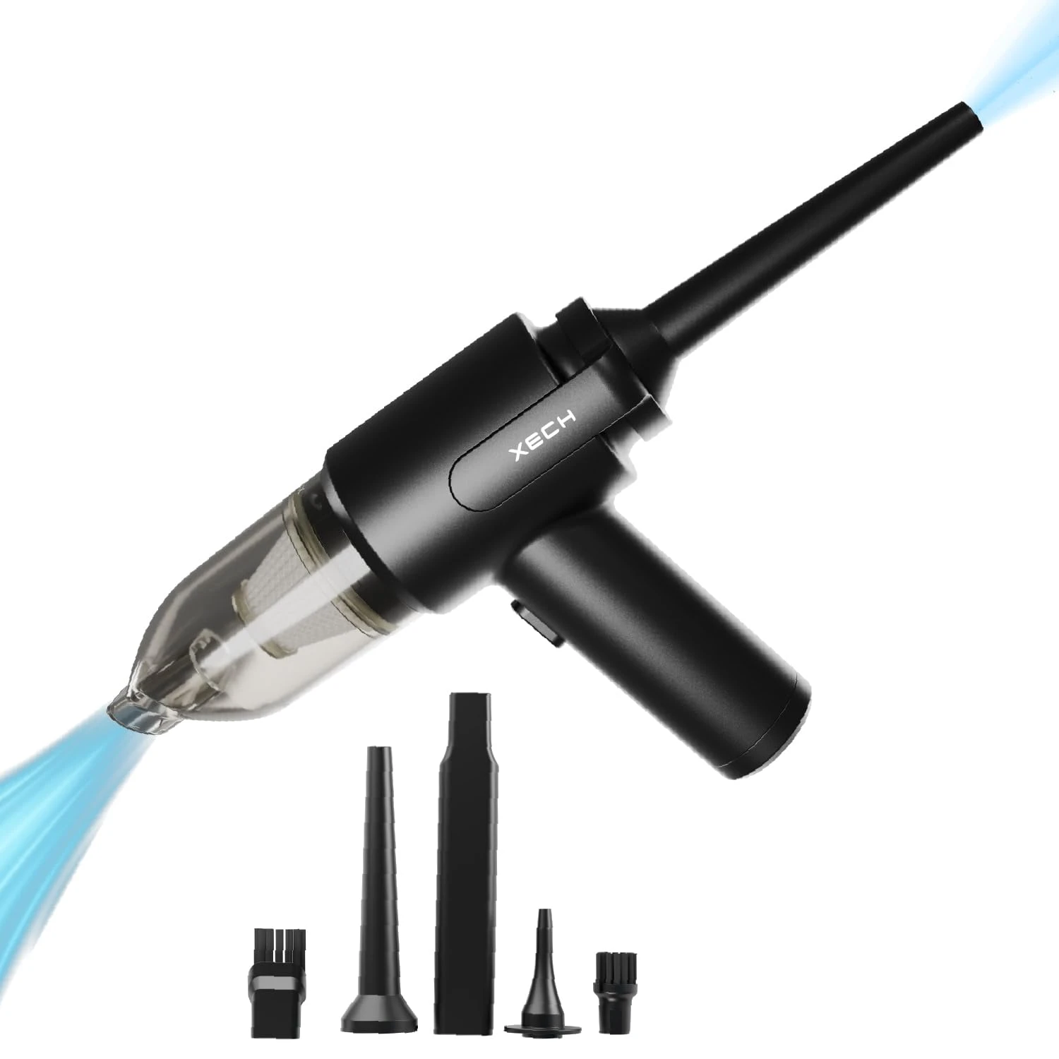 Xech Vacuum Cleaner with Blower & Inflator | Cordless Vacuum Cleaner for Home Use | 2 in 1 Car Vacuum with ...