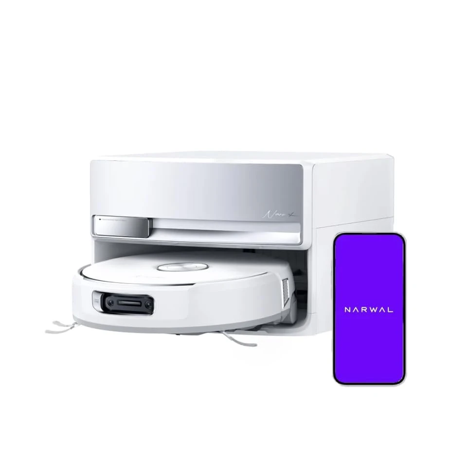 NARWAL Flow Robot Vacuum Cleaner with Auto Water Compact Station and Drainage, 22000 Pa, FlowWash Mop Syste...