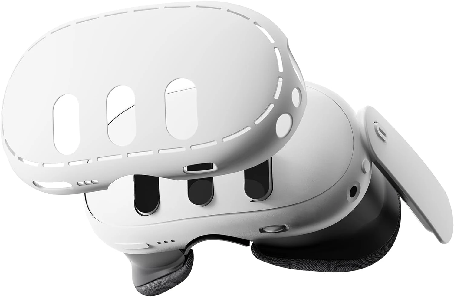 Careflection VR Shell Cover Skin for Meta Quest 3 Headset Accessories, Silicone Headset Protector for Oculus Quest 3 VR He...