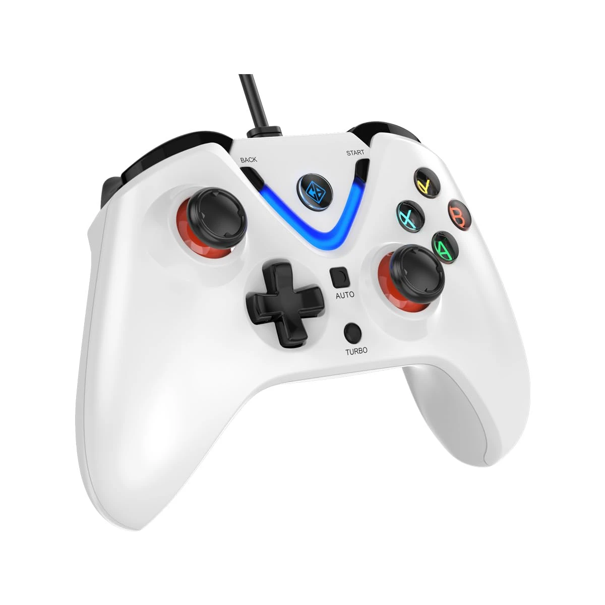 Cosmic Byte ARES Wired Controller for PC, Upgraded Hall Effect Joystick & Triggers, Dual Vibration, Backit LED Buttons, Tu...
