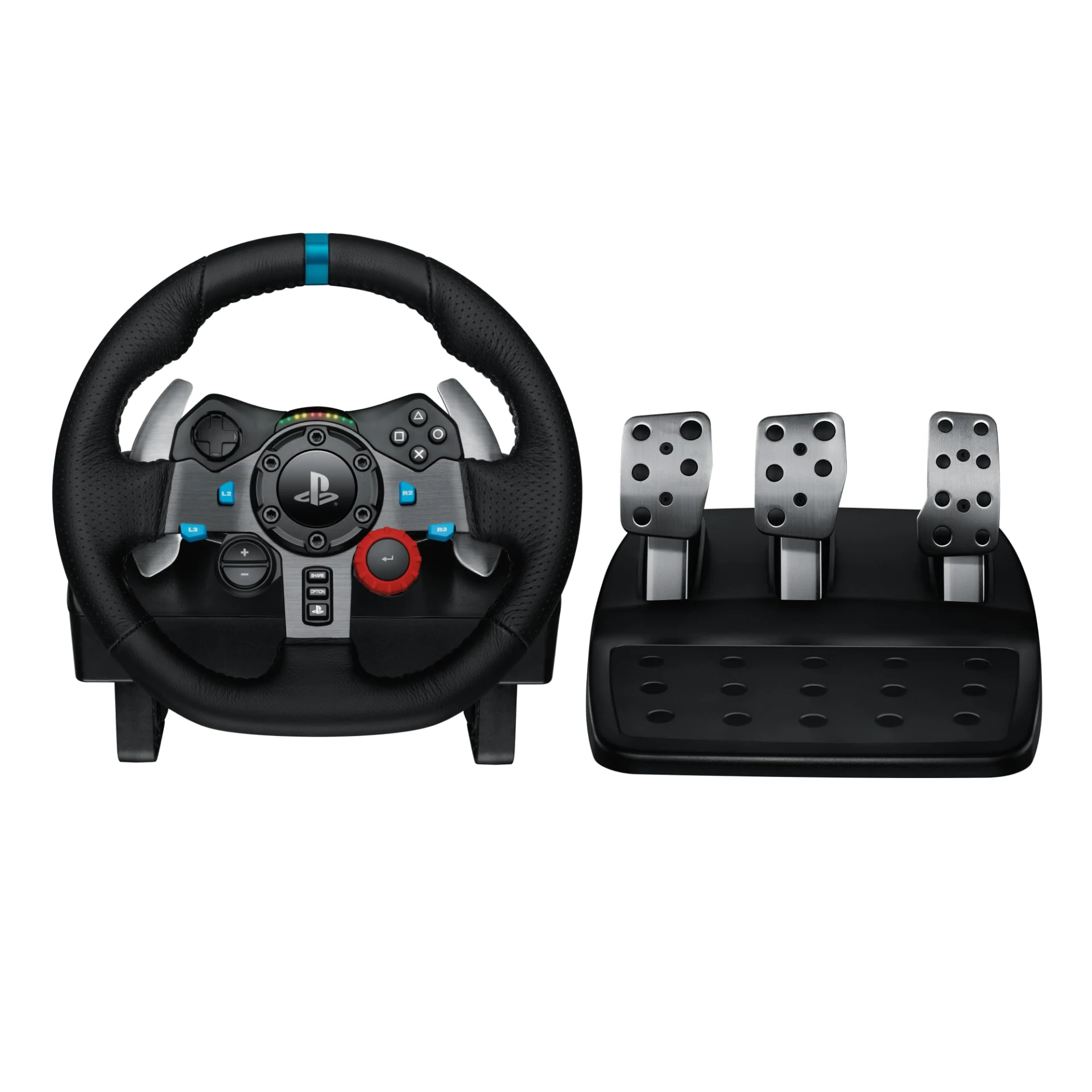 Logitech G29 Driving Force Racing Wheel and Floor Pedals, Real Force Feedback, Stainless Steel Paddle Shifters, Leather St...
