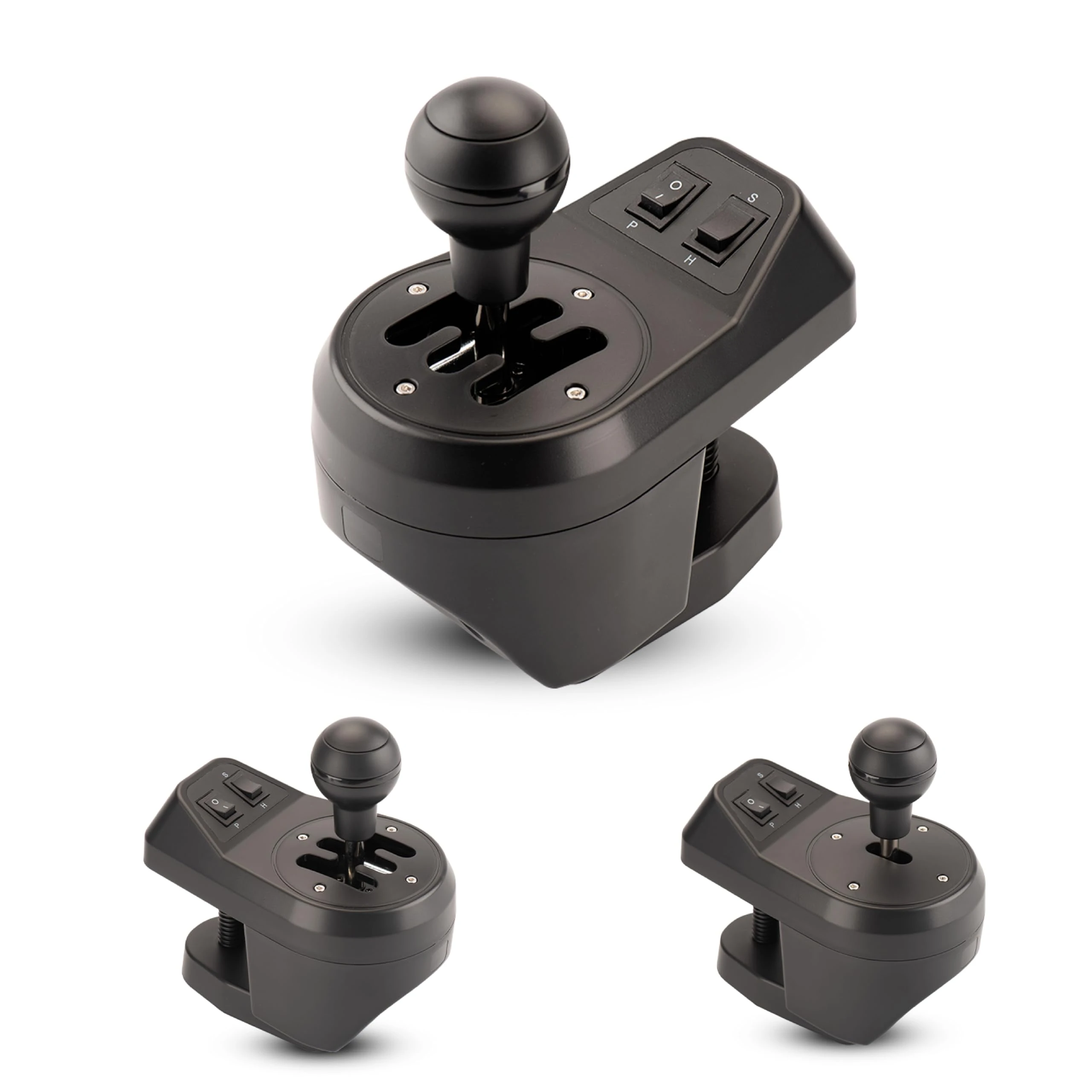 NITHO USB Gaming Gear Shifter for PC Sim Racing, 6-Speed H-Pattern Gear Shifter with Reverse, Interchangeab...