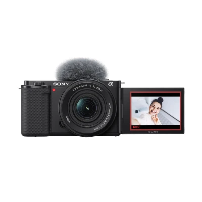Sony Alpha ZV-E10K (Previously ZV-E10L) with Upgraded SELP1650 (Ver 2) Power Zoom Lens | 24.2 MP Interchangeable-Lens Mirr...
