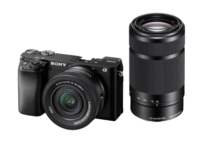 Sony New Alpha ILCE-6100X (Previously ILCE-6100Y) with Upgraded SELP1650 (Ver 2) Power Zoom Lens + SEL55210 Lens | 24.2 MP...