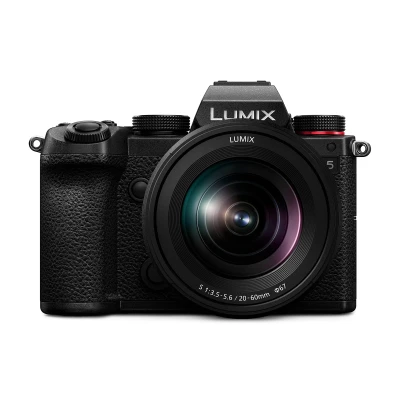 Panasonic Lumix S5 FullFrame Mirrorless Camera with Lumix S 20-60mm Lens (DC-S5K), 3X Optical Zoom, Black