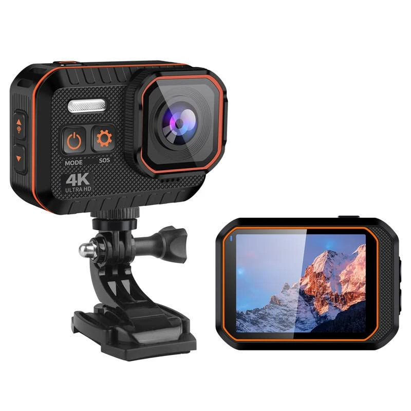 TECHDASH 4K Action Camera- Underwater Camera IPX8 Waterproof, 170-Degree Wide-Angle Lens, EIS, Wi-Fi and Re...