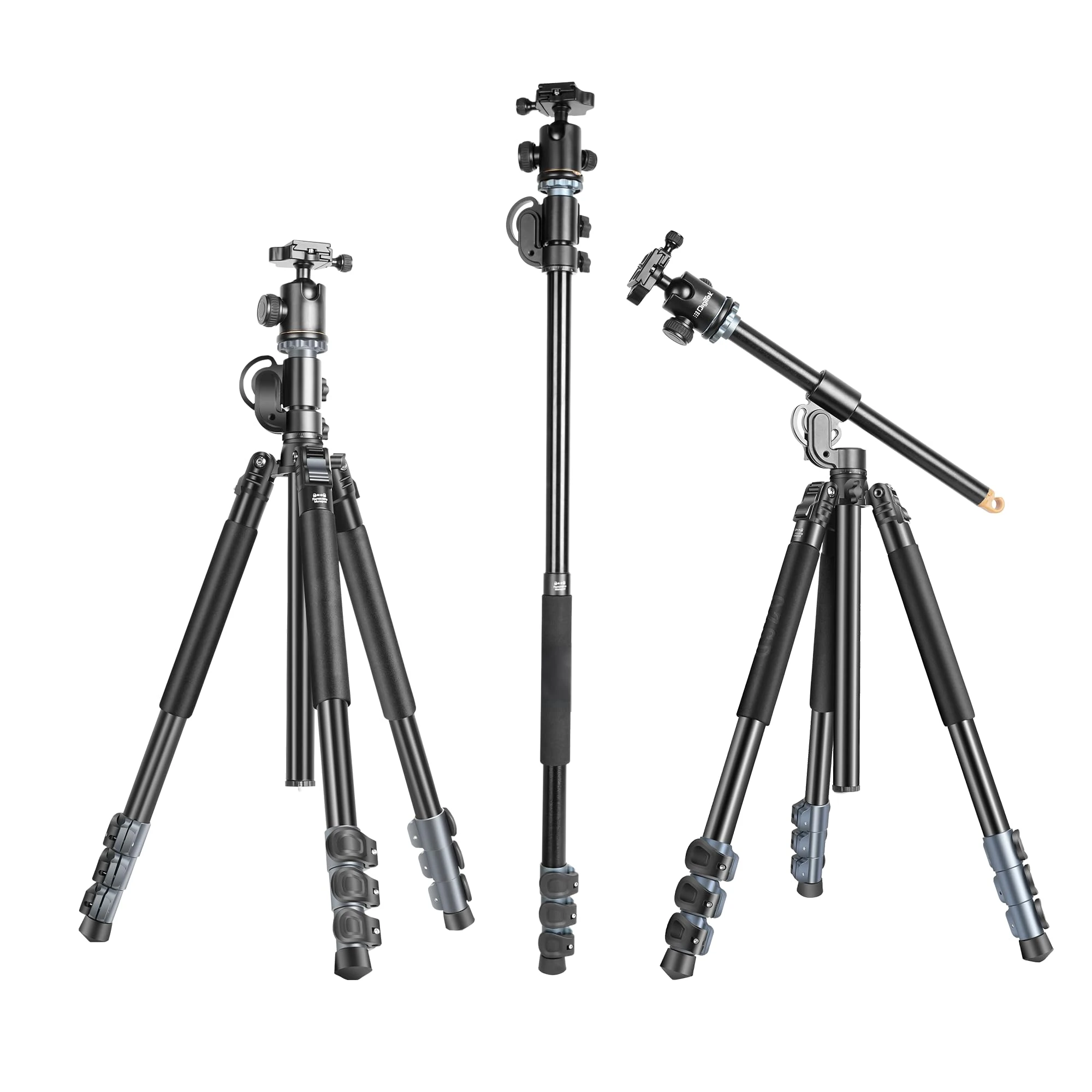 Digitek (DTR 540 BH) Heavy Duty Multi-Angle DV Tripod Cum Monopod, 360° Ball Head, 180° Tilt, Flip Leg Loc...