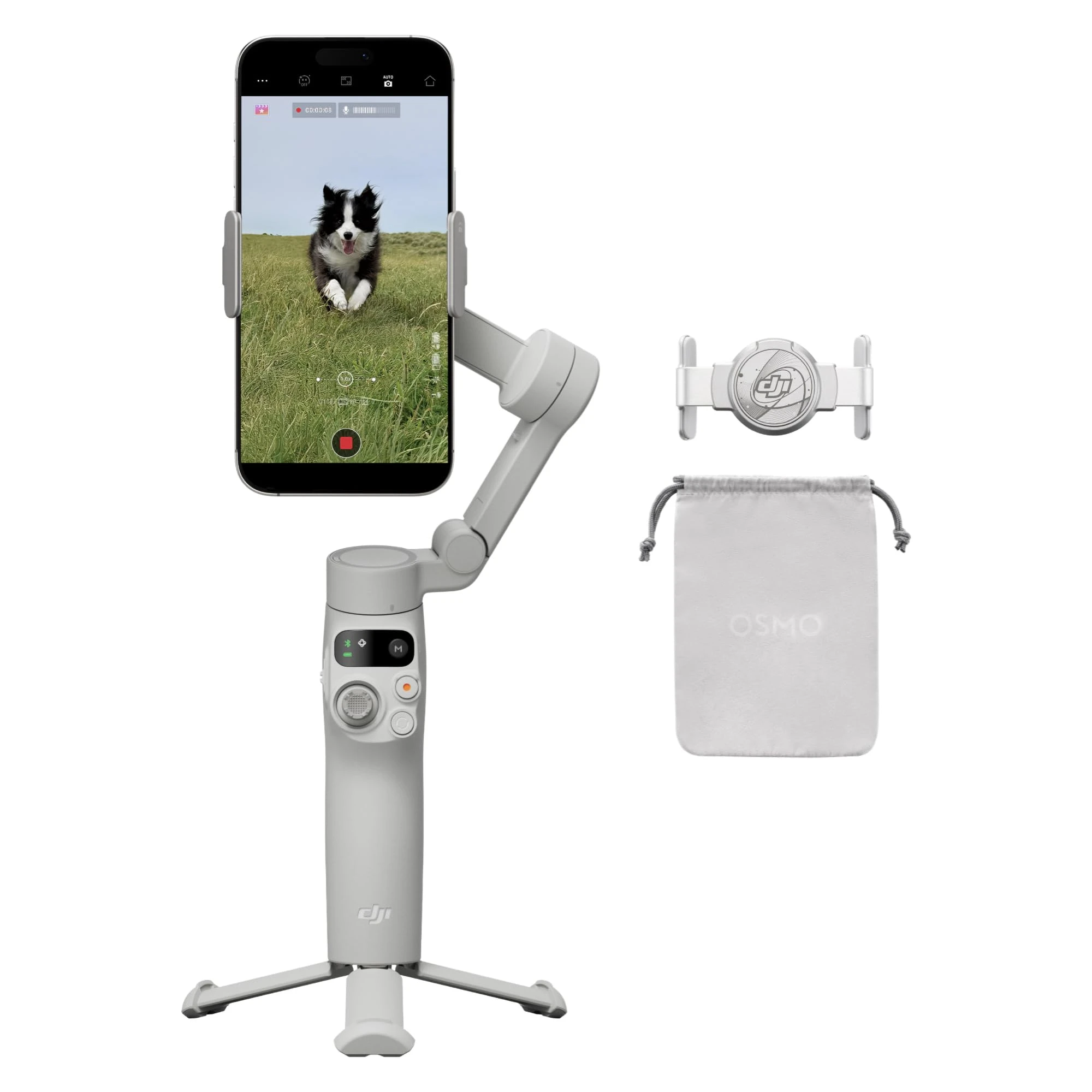 DJI Osmo Mobile 7 Gimbal Stabilizer for iPhone, Android, Built-in Tripod, Ultra-Light, 3-Axis Phone Gimbal,Activetrack 7....