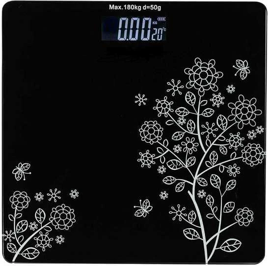 UMANATH with DB India Electronic Thick Tempered Glass LCD Display Digital Personal Bathroom Health Body Weight Weighing Sc...