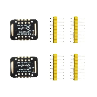 MAX30102 Oximeter Sensor Pack of 2, Integrated Heart Rate Monitor Module for Wearable Devices, Health Monitoring Systems, ...