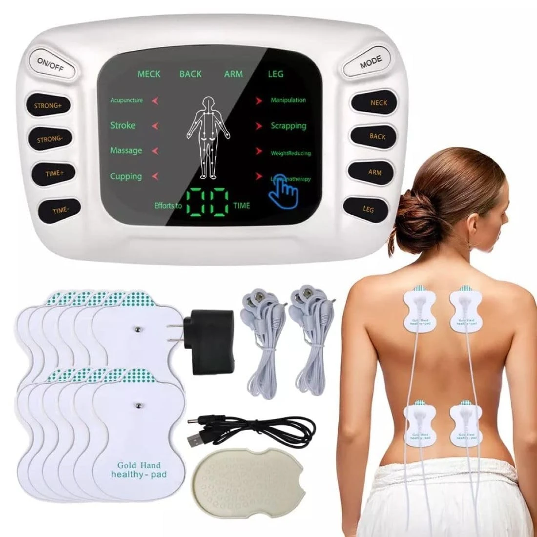 AcuPhysio Electronic Pulse Body Massager Therapy Stroke Slimming Machine For Pain Relief&Fitness Acupuncture Therapy Machi...