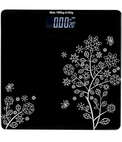 UMADEV with DB India Electronic Thick Tempered Glass LCD Display Digital Personal Bathroom Health Body Weight Weighing Sca...