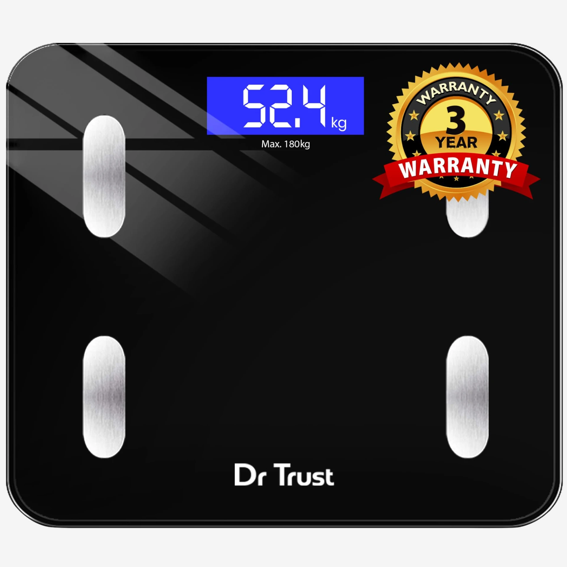Dr Trust USA 509 Digital BMI Weight Scale with Body Fat Analyzer and Fitness Body Composition Monitor Rechargeable Electro...