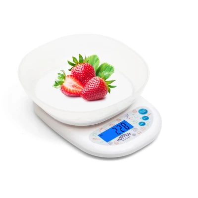 Hoffen (India) Electronic Digital Weighing Scale With 10 Kg Capacity, Weight Machine For Kitchen,Home, Baking, Health, Wei...