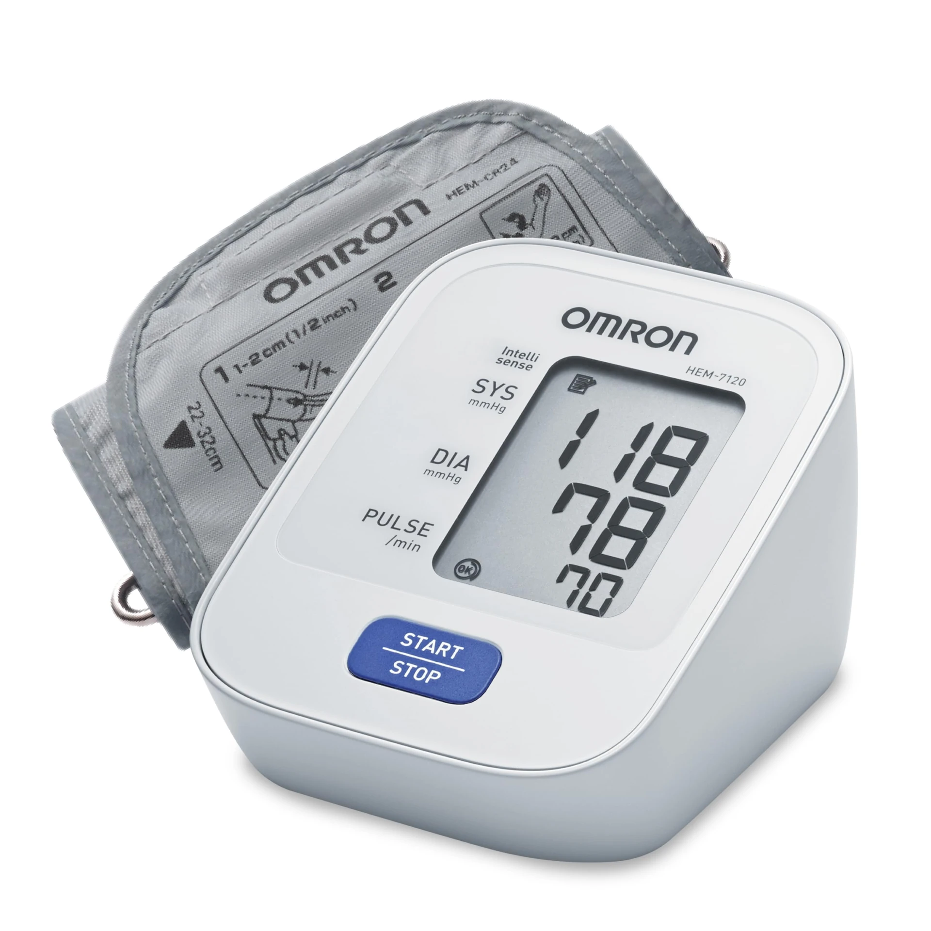 Omron HEM 7120 Fully Automatic Digital Blood Pressure Monitor With Intellisense Technology For Most Accurate Measurement -...