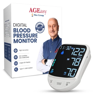 Antara AGEasy (Max Group) Automatic BP Monitor | Digital Blood Pressure Machine | Large 4.7” LED Display | Clinically Accu...