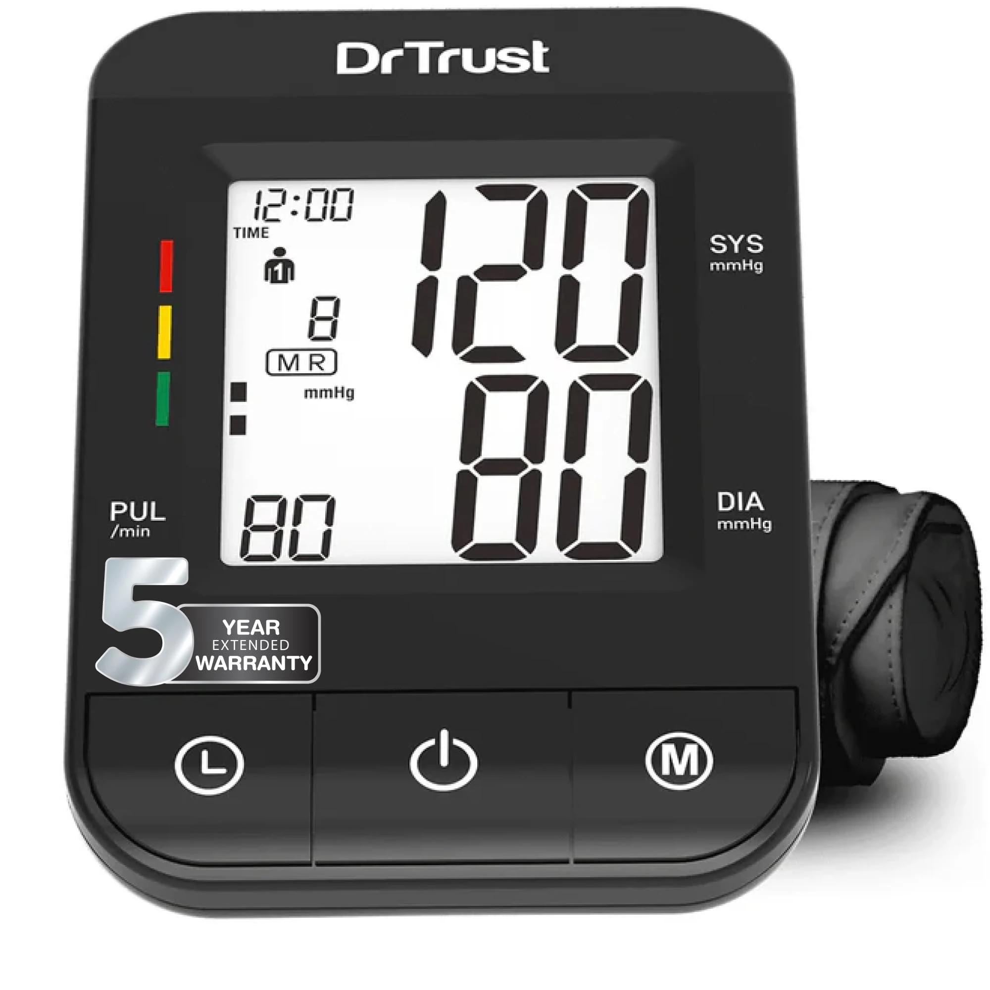 Dr Trust (USA) Fully Automatic Comfort Digital Blood Pressure BP Monitor Machine with Mdi Technology (Black)