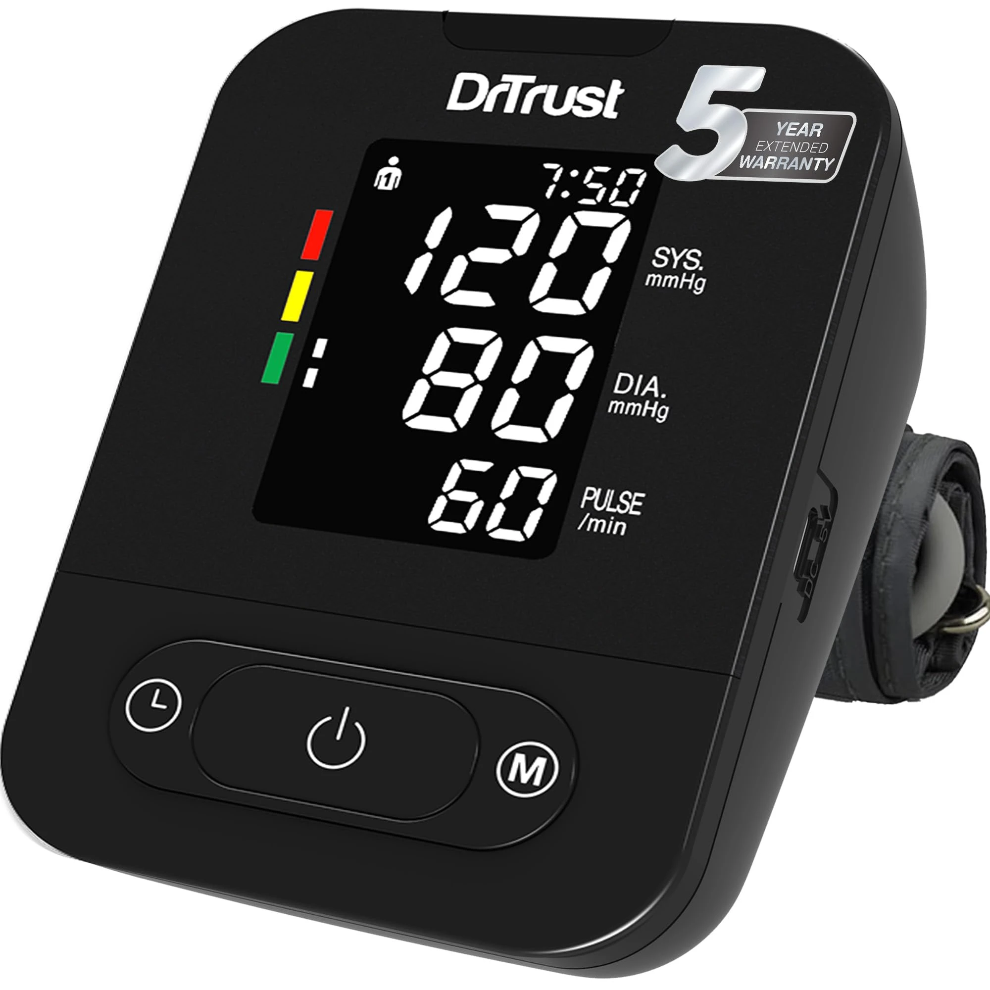 Dr Trust Smart Automatic Digital Blood Pressure Monitor BP Machine 101 (Black)