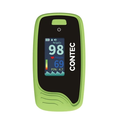 Contec CMS50-Pro Fingertip Pulse Oximeter – SpO₂, Pulse Rate & PI Monitor with Waveform Display.