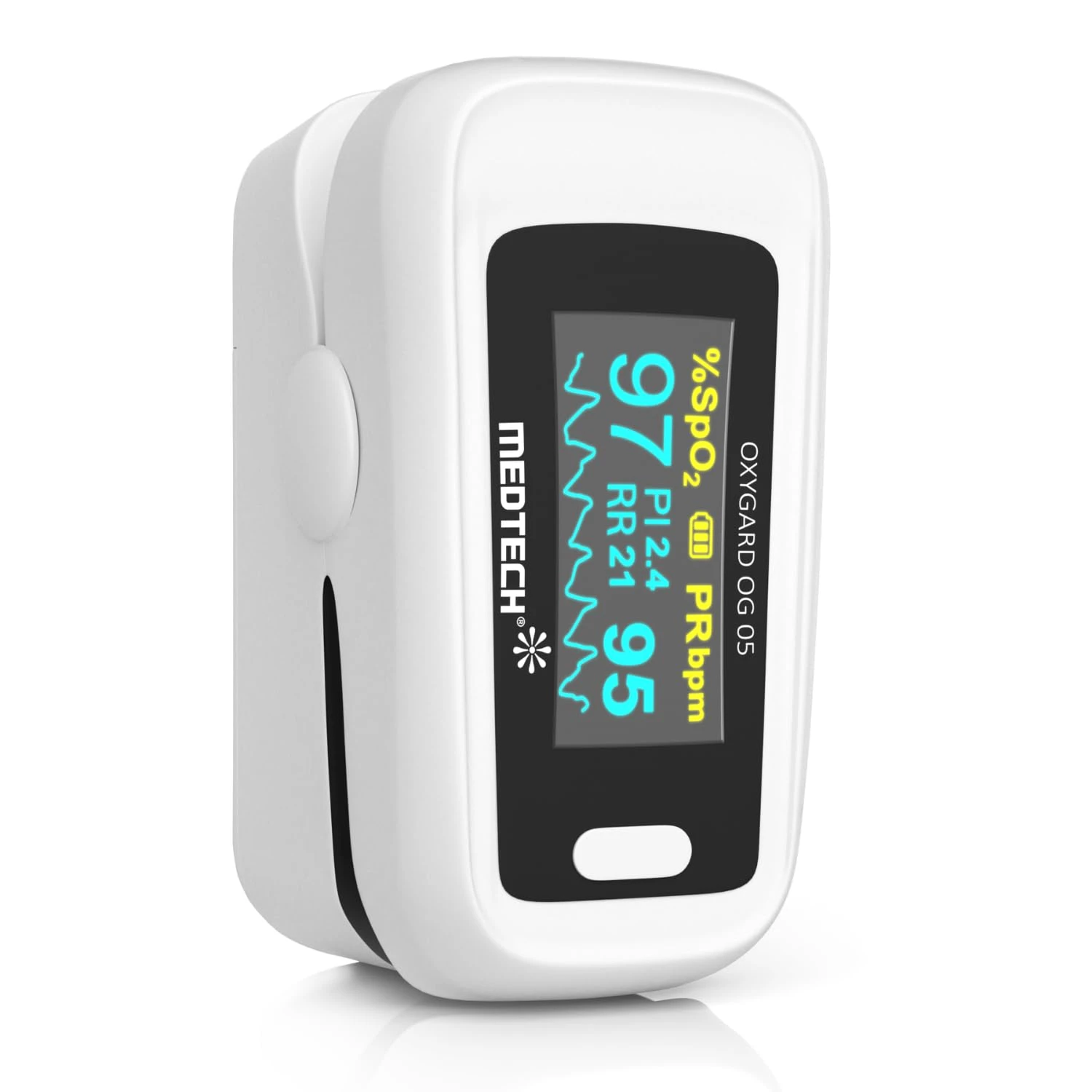 Medtech OG05 - Fingertip Pulse Oximeter | Blood Oxygen Saturation and Heart Rate Monitor | SpO2 Oxygen Mete...