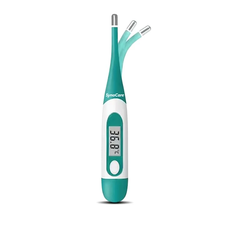 SYNOCARE Waterproof Flexible Digital Thermometer, Quick & Instant Measurement of Oral & Underarm with Accur...