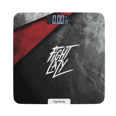 Lifelong ActiveFlex Weighing Scale (Fight Lazy Series LLWS45- Active Black)|Digital Weight Machine for Body Weight|Thick T...