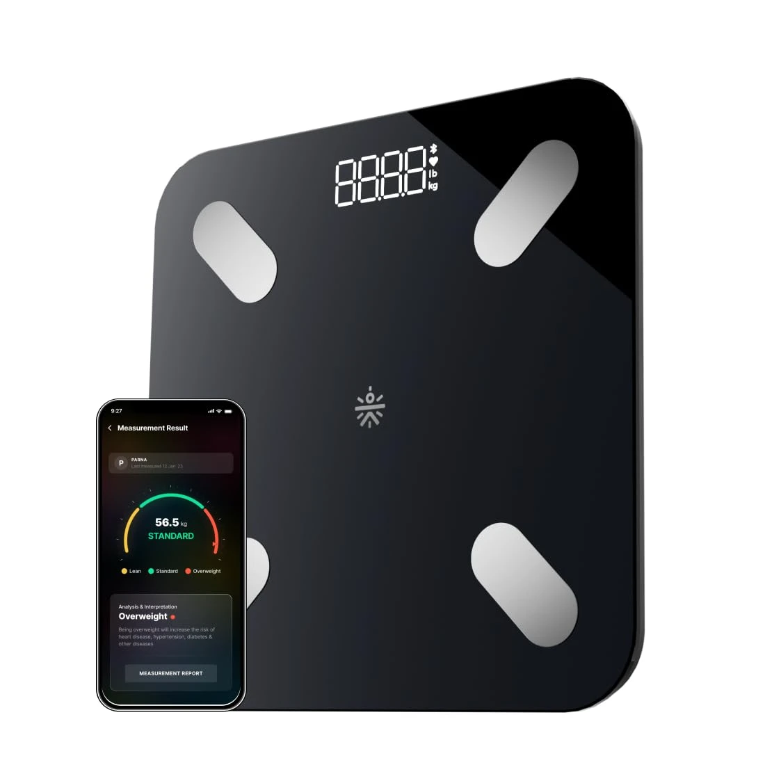 Cult Smart Body Fat Scale, US FDA Approved, 20+ Parameters, BMI, 10 members, Bluetooth Weight Machine, Body Fat Analyzer, ...