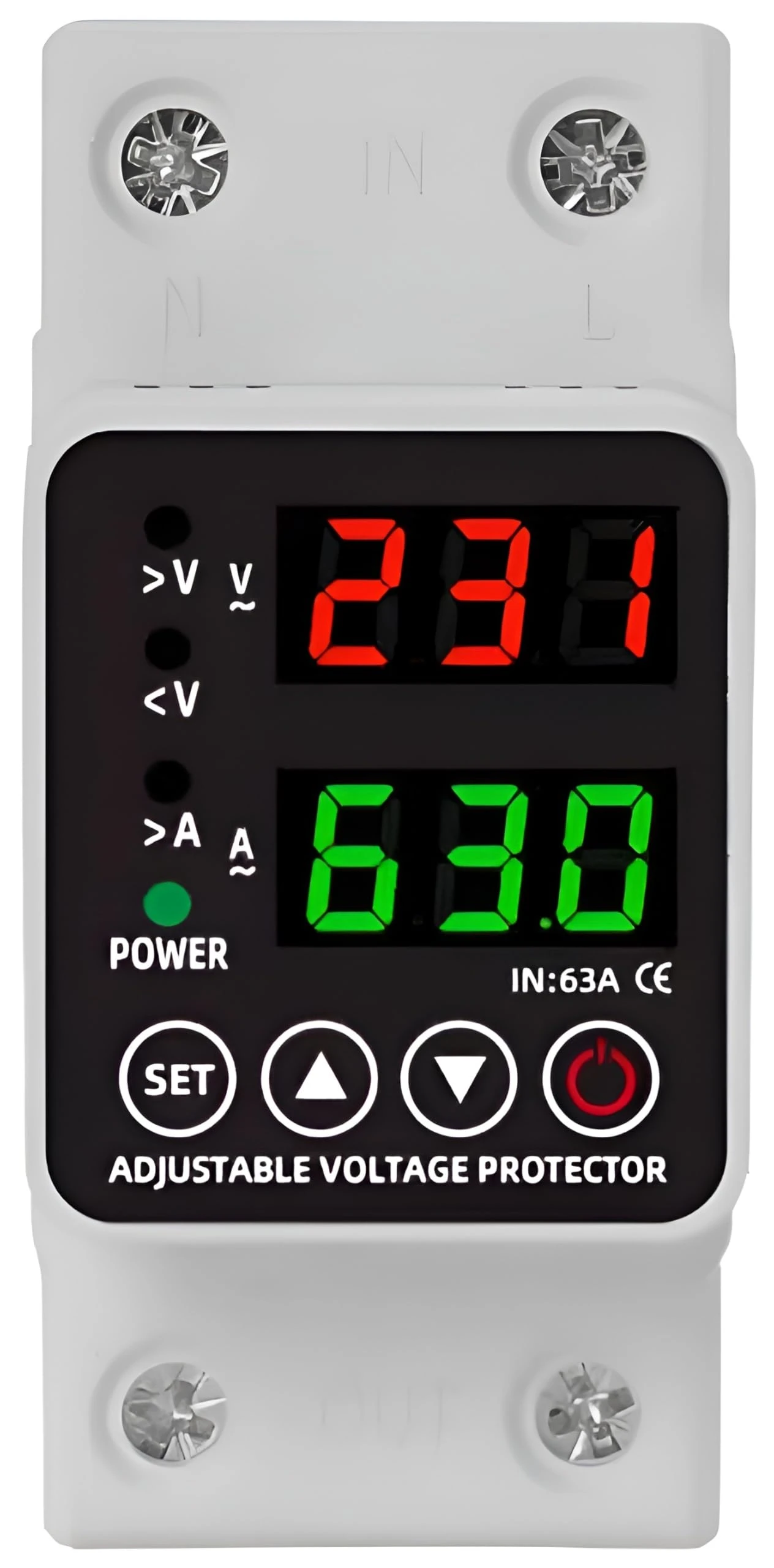 XPR3SS Automatic Over/Under Voltage and Over Load Protection (Adjustable Setting) Energy Meter with Auto R...