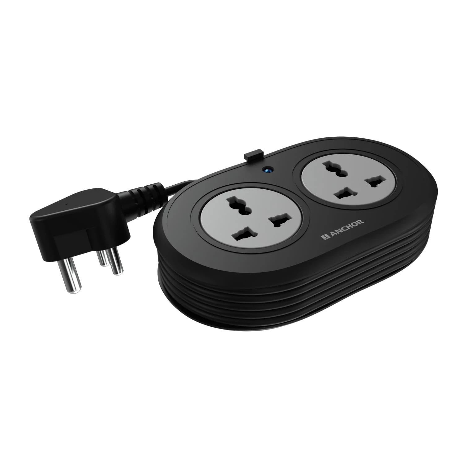 Anchor by Panasonic 2 Universal Socket Extension Board, 6A Spike Guard with 1.2-Meter Heavy Duty Cord for Home and Office ...