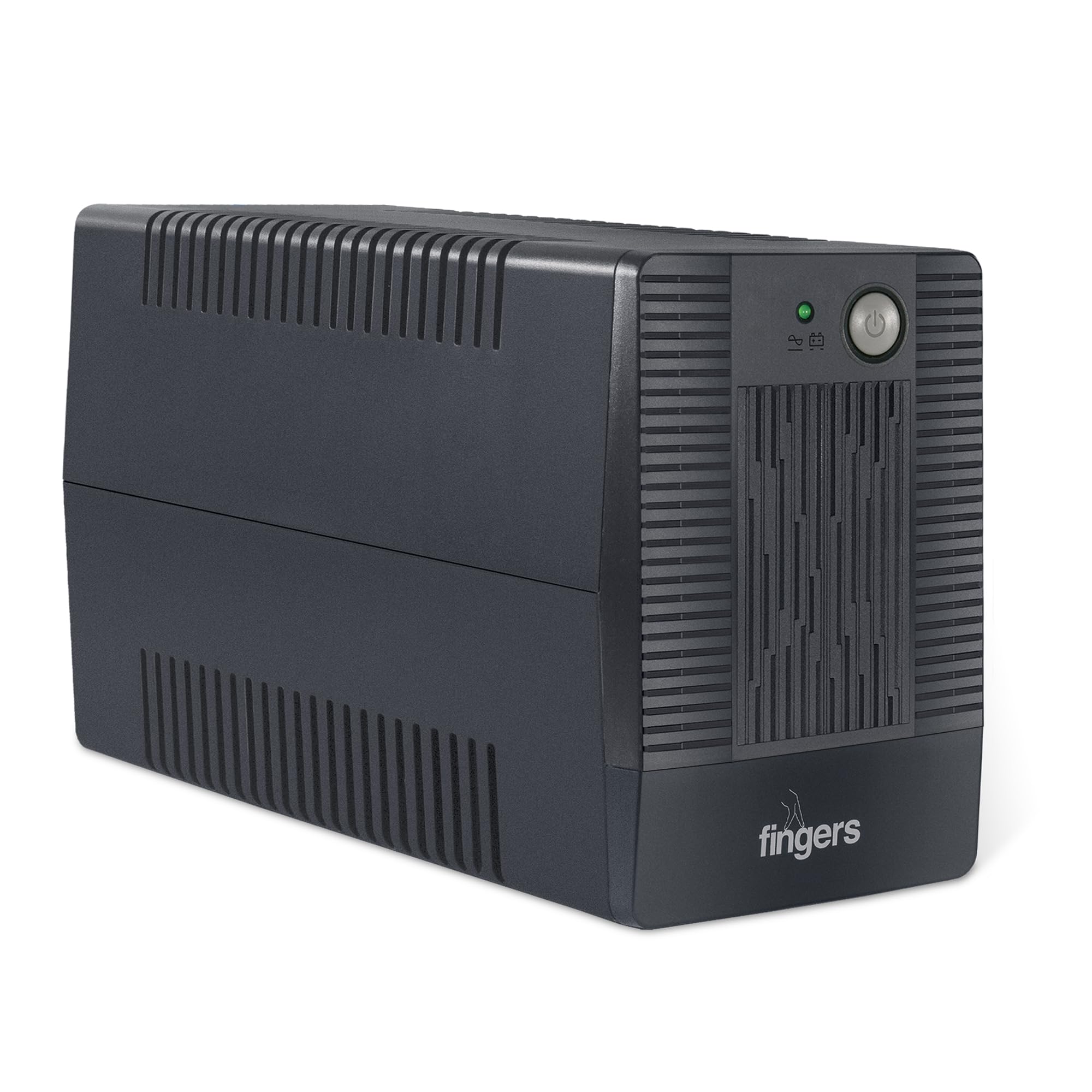 FINGERS Fast Recharge FR-630 UPS Power Supply (600VA/360W, Line Interactive, 33% Faster Recharge, AVR Stabi...