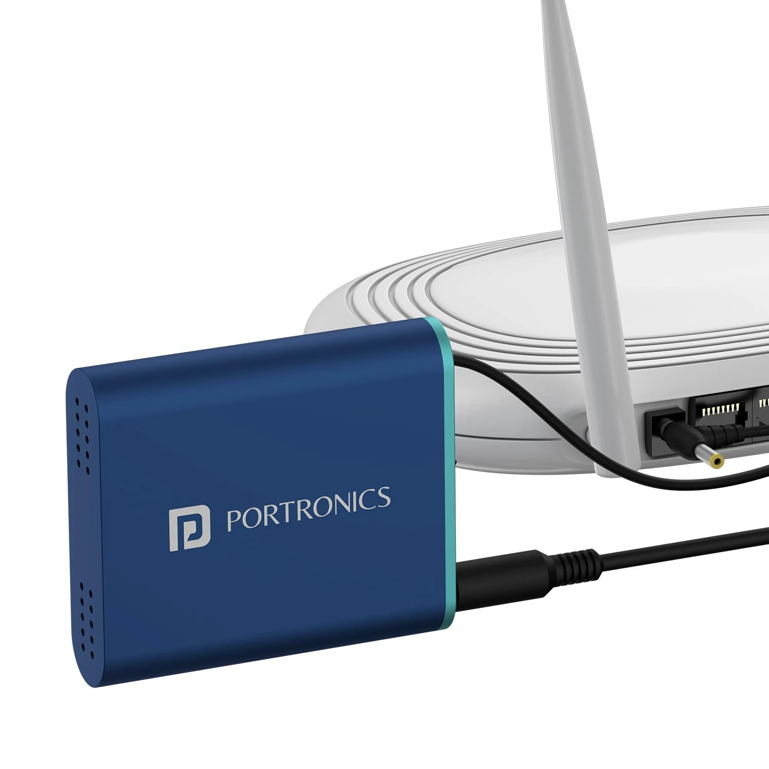 Portronics Power Plus Advanced Mini Router UPS for 12V DC WiFi Router Broadband Modem, Router UPS Power Backup During Powe...