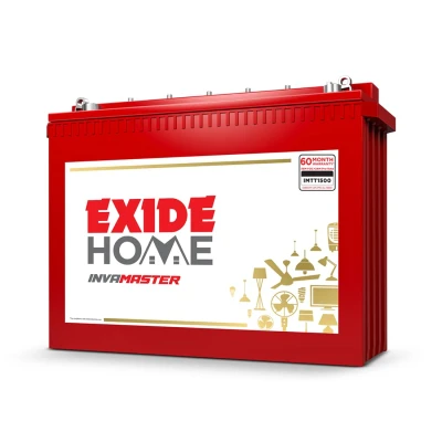 EXIDE INVA Master IMTT1500 150Ah 12V Tall Tubular Inverter Battery | Ideal for Home, Office & Shops | Long Backup & Low Ma...