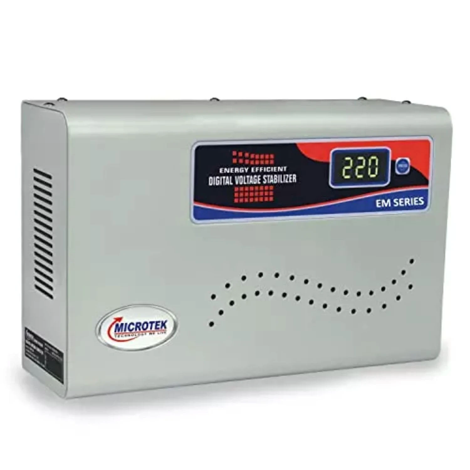 MICROTEK EM4160 Automatic Voltage Digital Display Wall Mounted Stabilizer (160V-285V) for AC Air Conditioner Upto 1.5 Ton...