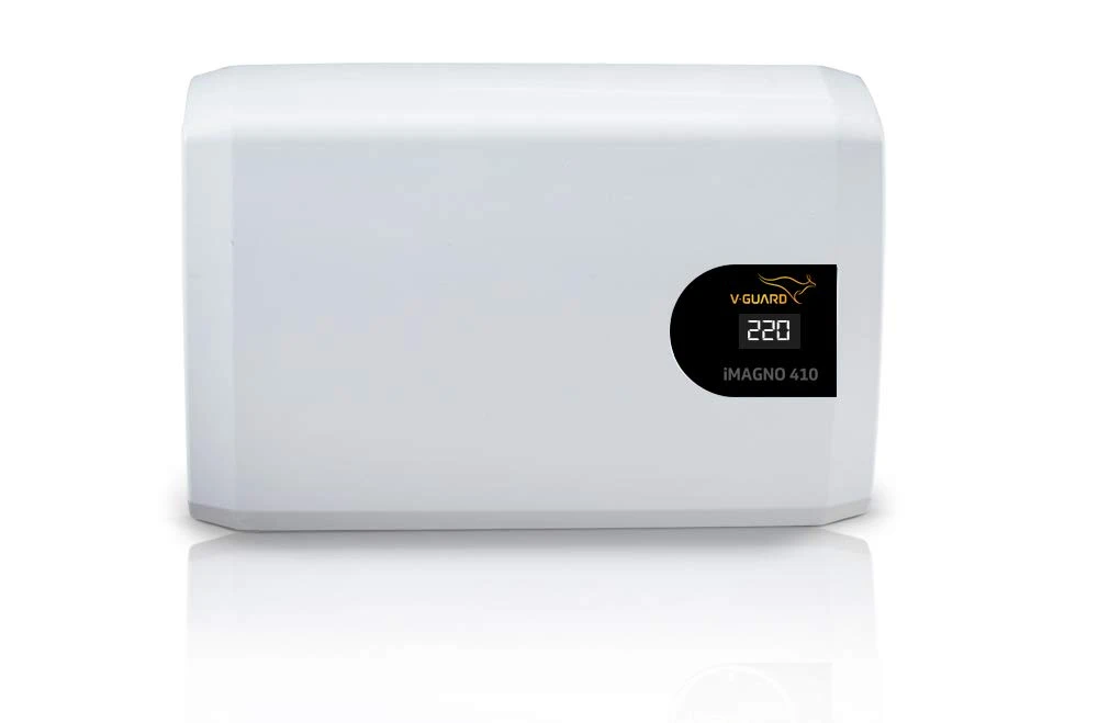 V-Guard iMagno 410 AC Stabilizer for 1.5 ton Inverter AC | Digital Display| Intelligent Time Delay System | Energy Efficie...