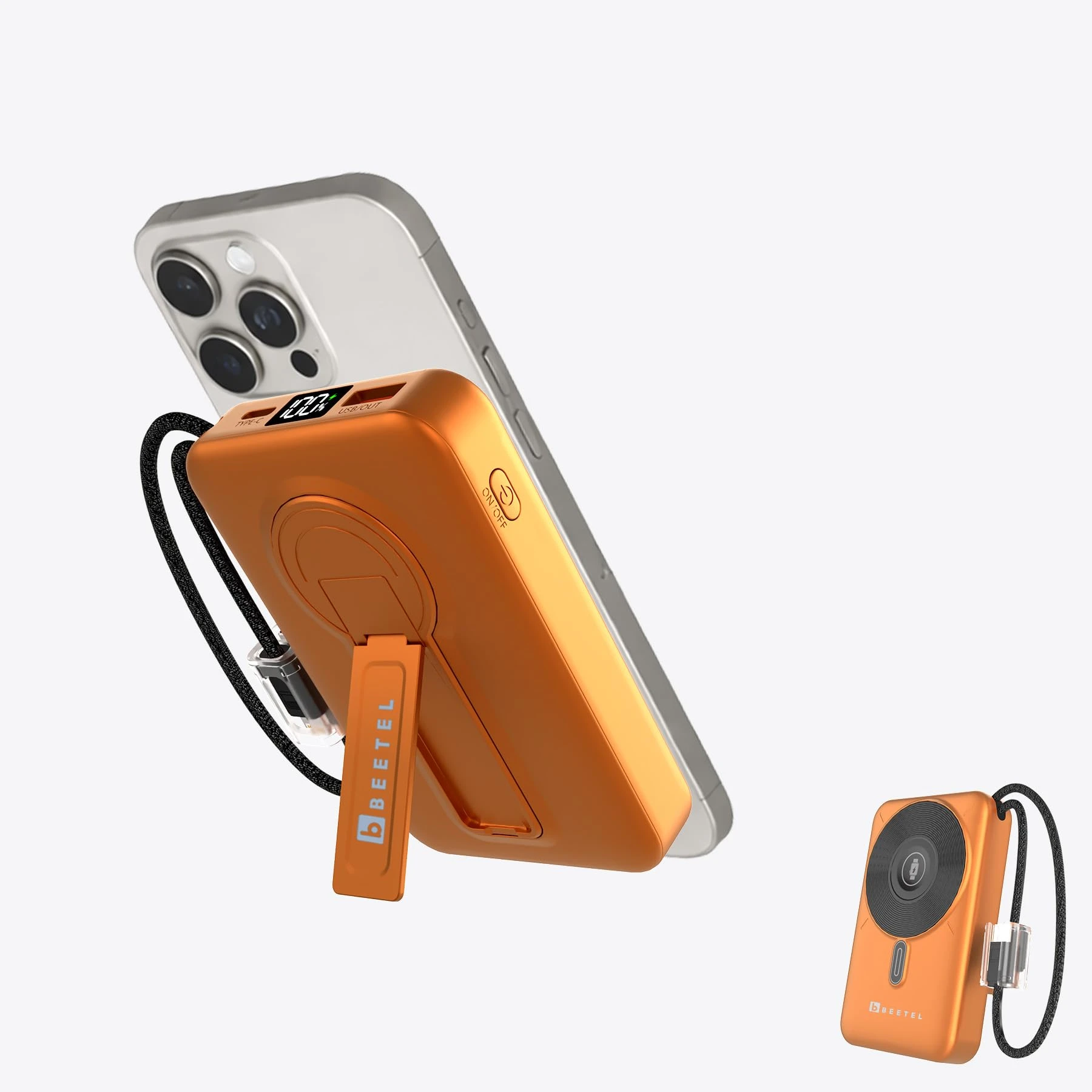 Beetel MagVibe Series WS10 4 in 1 MagSafe 10000mAh Magnetic Wireless Power Bank for Apple iPhone, iWatch & AirPods, Qi Cha...