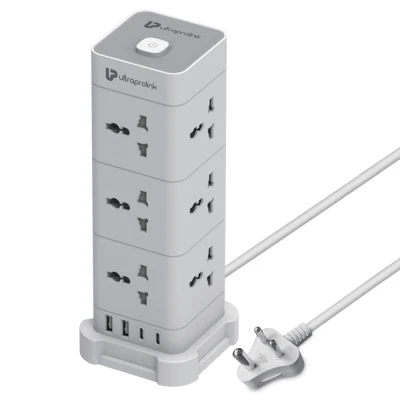 Sponsored Ad - UltraProlink 16 in 1 Tower Extension Board | Surge Protector & Spike Guard | 12 AC Sockets (2500W) +2 USB-A...
