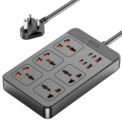 Sponsored Ad - Ambrane Extension Board, 4 Type C, 2 USB, 5 International Power Sockets, 2500W Output, Long Cable, Wall Mou...