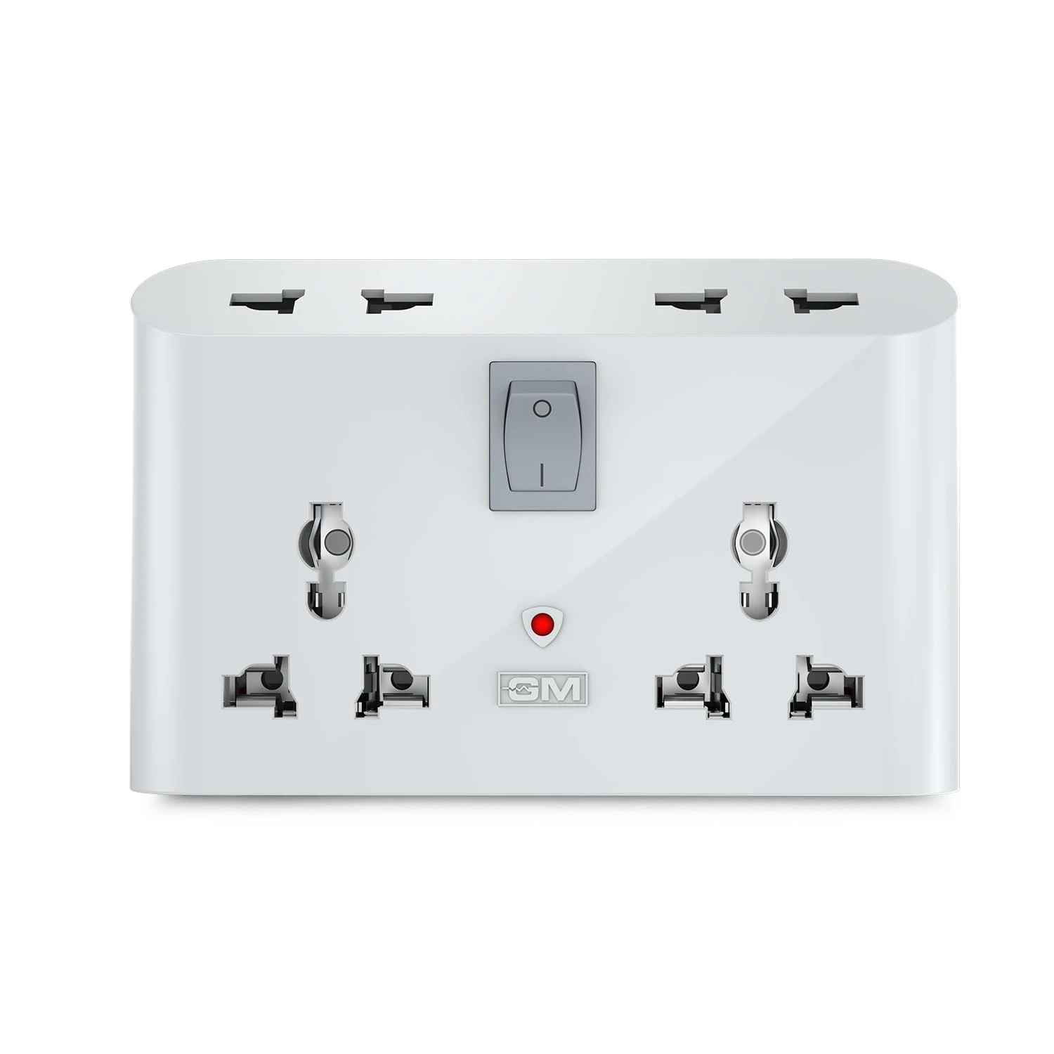 Sponsored Ad - GM 3019 3 Pin Universal Multi Plug Travel Adaptor with 6 AMP for Home Applications, Computers, Laptops