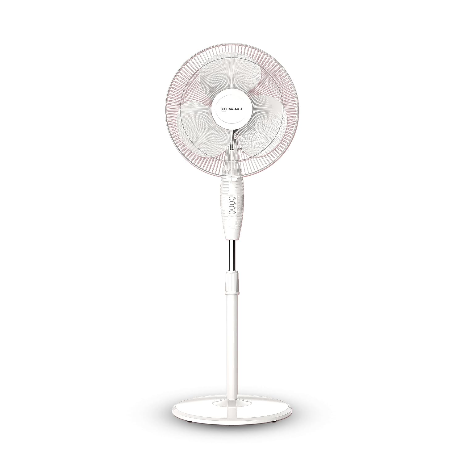 Bajaj Frore Neo 400 MM Oscillating Pedestal Fan For Home | Aerodynamically Balanced Blades | 100% Copper Motor | High Air Delivery | 3-Speed Control | Rust Free | 2 Yrs Warranty 【White】